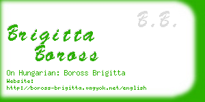 brigitta boross business card